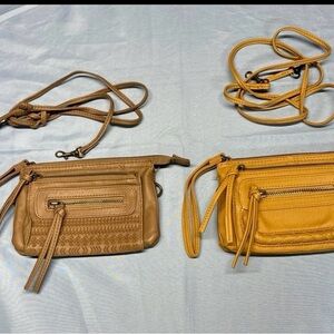 Stylish Tan Women's Crossbody/Wristlet Bags